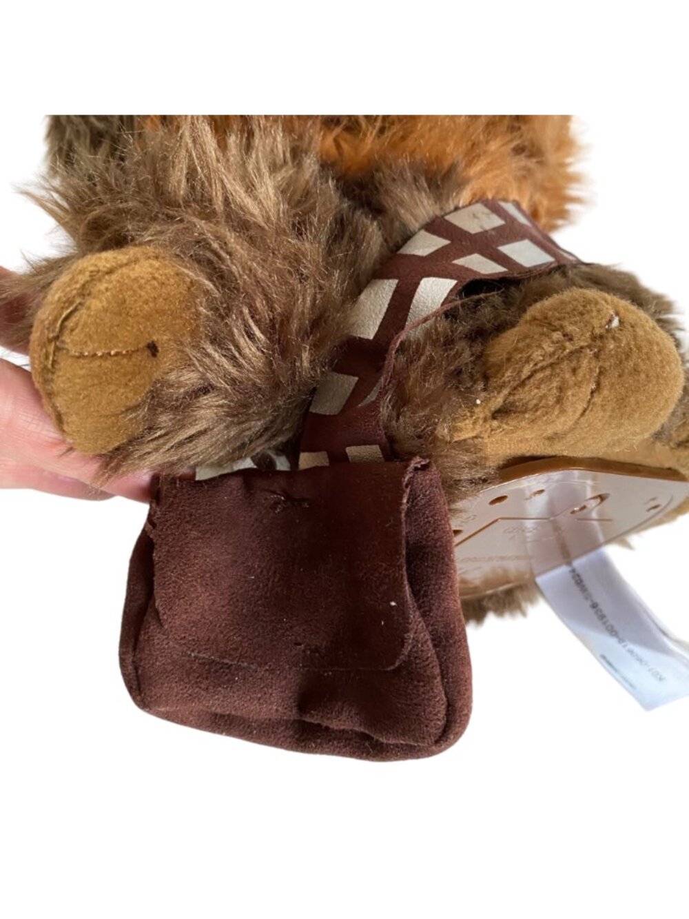 Star Wars Chewbacca Stuffed Toy 12" Tall With Bandolier Battery Operated Plush B - Picture 3 of 11